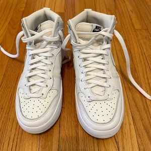 NIKE - Dunk Hi Rebel leather high-top sneakers